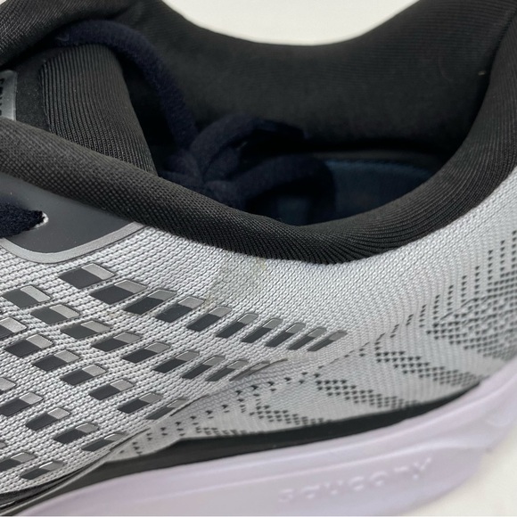 WOMEN'S SAUCONY RIDE 13, GREY/BLACK, 12 D WIDE - Picture 6 of 7